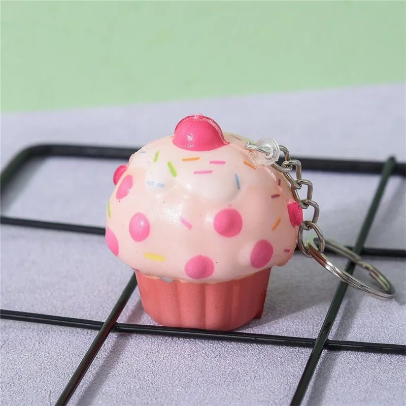 1 шт. кабель для животных Kawaii очаровательное мороженое торт ароматический крем медленный брелок игрушка для снятия стресса 9,17