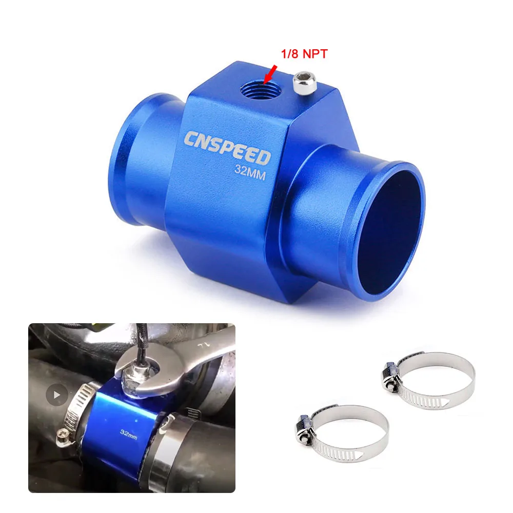 Adaptateur De Tuyau Pour Capteur De Température D'Eau - Alliage D'Aluminium - Diamètres De 26 à 40 Mm - Pour La Plupart Des Voitures