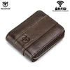BULLCAPTAIN New Arrival Male RFID Leather Wallet Men Wallet Cowhide Coin Purse Slim Designer Brand Wallet Billetera Para Hombres 1