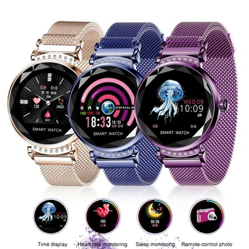 

H2 Smart Watch Bluetooth Women Waterproof Fitness Tracker Smart Bracelet Heart Rate Monitoring Sport Bluetooth Lady Wristband