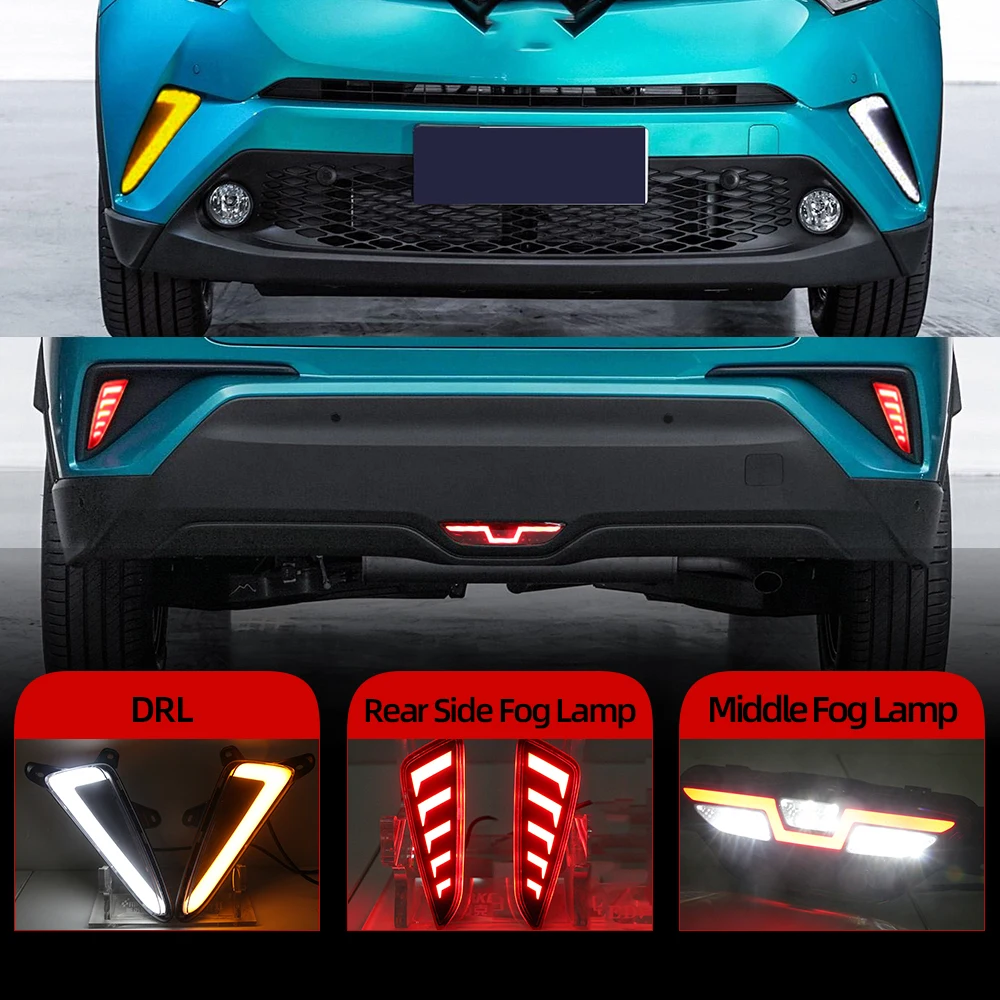 CSCSNL 2 шт для Toyota CHR C-HR 2016 2017 2018 2019 светодиодный дневного указатели поворота