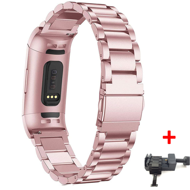 steel strap for Fitbit charge 4 band Replacement wristband Smart Watch Bracelet Charge3/Charge4 Fitbit Charge 3 band