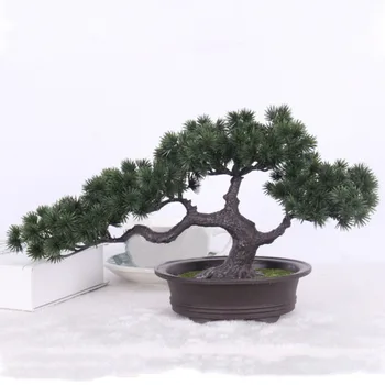 

Artificial Green Plant Bonsai Potted Simulation Desktop Centerpiece Home Office
