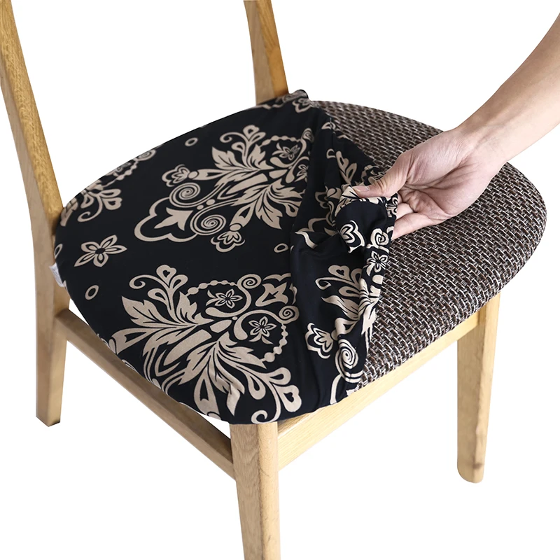 Chair-Cover Elastic-Band Dining-Chair Stretch Kitchen Restaurant Protector-Case Soft