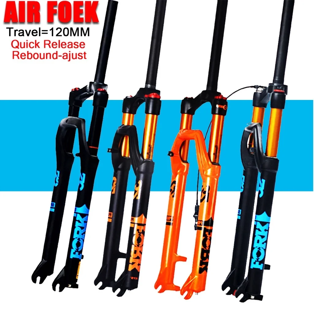 MTB Fork 27.5 29inch Magnesium Alloy Air Suspension Straight Tube 32 HL Travel 120mm Bike Fork