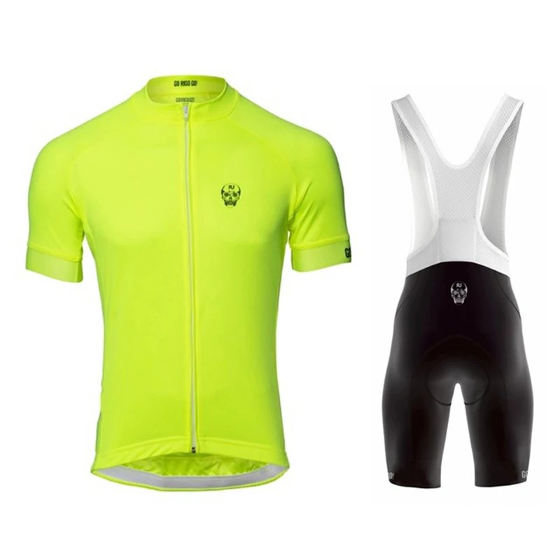 

go rigo go men's bicycle riding suit outdoor sports cycling team summer short sleeve 9d gel cushion quick-drying breathable mtb