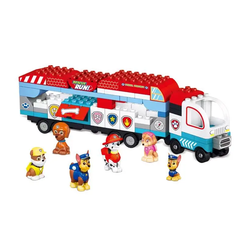 Skup Paw Patrol zestaw zabawek klocki samochodowe mobilne ratownictwo łapa patrol pies miasto deformacja zabawka dla dzieci paw Patrol urodziny prezenty