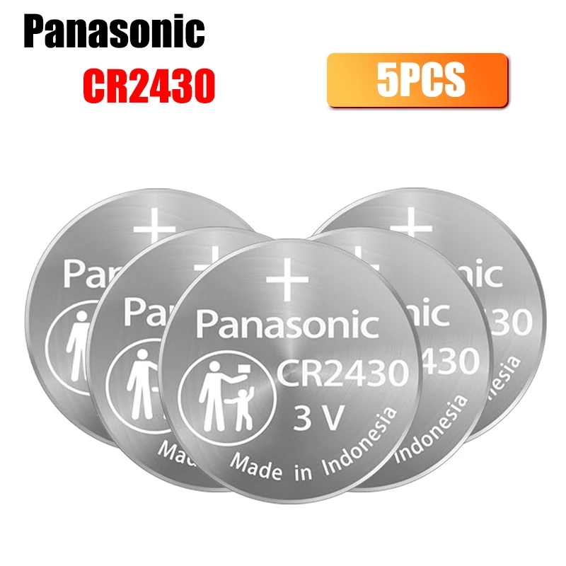5pc Panasonic 3v CR2430 CR 2430 Button Lithium Coins Cells Battery Watch Clock Batteries For Calculator Computer Remote Control - ANKUX Tech Co., Ltd