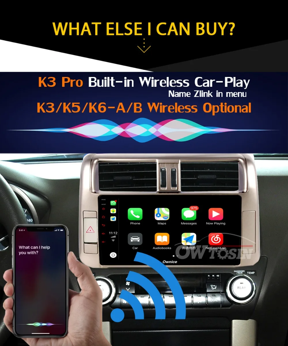 Sale 360° Panoramic Android 9.0 8Core 4G+64G SPDIF DSP CarPlay Car Multimedia Player for Toyota Prado 150 Land Cruiser J150 GPS Radio 32