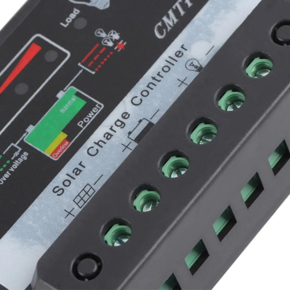 30A 12 V/24 V Профессиональный светодиодный экран PWM солнечная панель регулятор заряда батареи CMTP02-30A черный