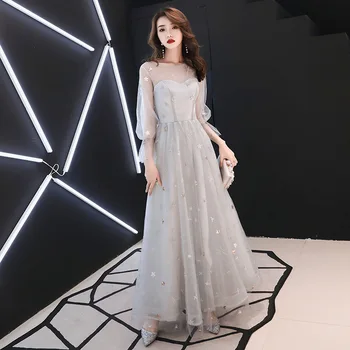 

Embroidery Noble Chinese Sexy Queen Oriental Party Female Cheongsam Stage Show Qipao Dress Elegant Celebrity Banquet Dresses