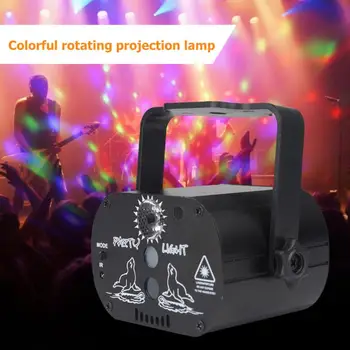 

USB Powered Mini LED Laser Projector Light Club DJ Disco Party Stage Light Party Decoration home 180Degree Manual Dropshipping