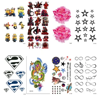 

Tattoo Sticker Waterproof Temporary Tattoos Tatoo Fake Sleeves Tatto Cute Hand Tattos Transfer