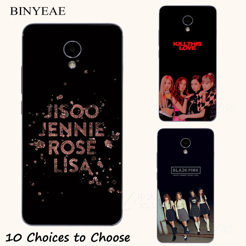 

BLACKPINK k-pop collage silicone Painting Case For meizu M5 M6 Note M5s M5c M6s E2 E3 15 Lite Pro 7 Plus Phone Printed Cover