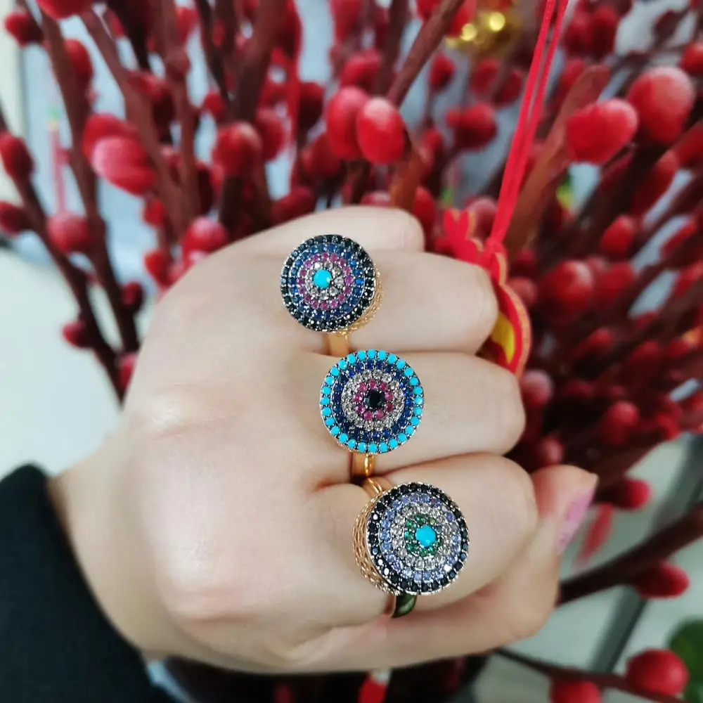 Molinuo, новое вращающееся кольцо в турецком стиле, очаровательное, преувеличенное, популярное, Женское кольцо, подарок на день рождения, вечерние ювелирные изделия, мода