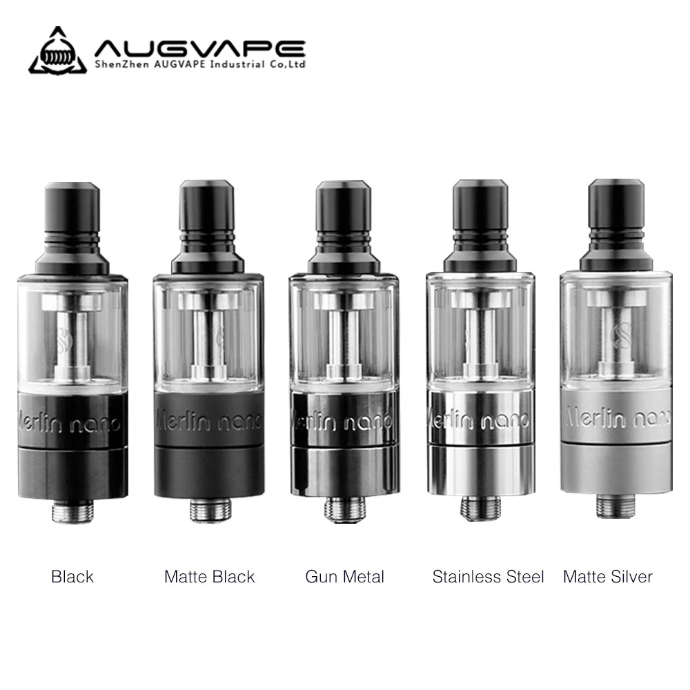 

New Original Augvape Merlin Nano MTL RTA 2ml/3.5ml Bubble PCTG Atomizer 18mm leak proof MTL Ecig Vape Tank VS Merlin Mini/INTAKE