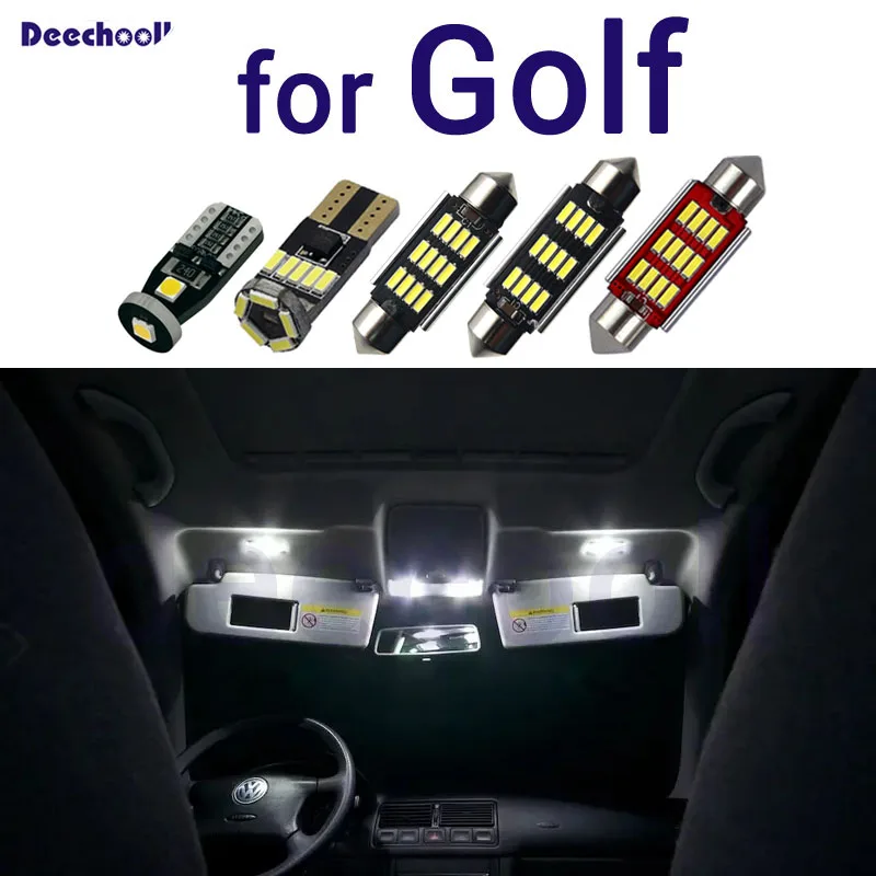 Pure White Canbus LED interior lamp indoor map dome light bulb Kit for