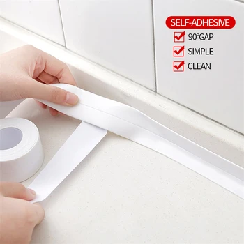 

Wallpapers 3D Wall Stickers for Kitchen Bathroom Bathtub PVC Wall Sticker Sealant Tape Mildew resistant waterproof Tape Sticker
