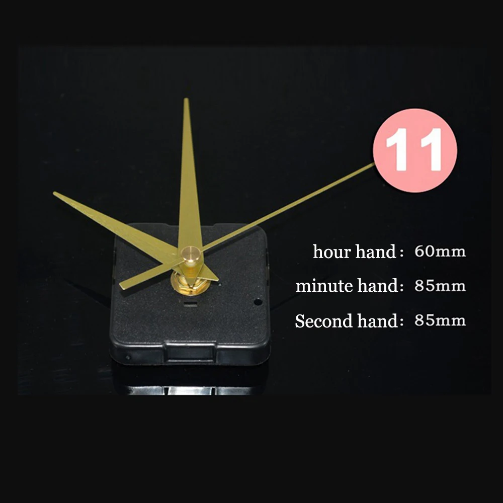 DIY Wall Clock Movement Hanging Quartz Watch Silent Clock Mechanism repair Movement Wall Clock Mechanism Parts 11