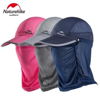 

NatureHike Sun Protection Cap Hat with Removable Neck&Face Mesh Cover Caps for Men Women Baseball Backpacking Hiking Fishing