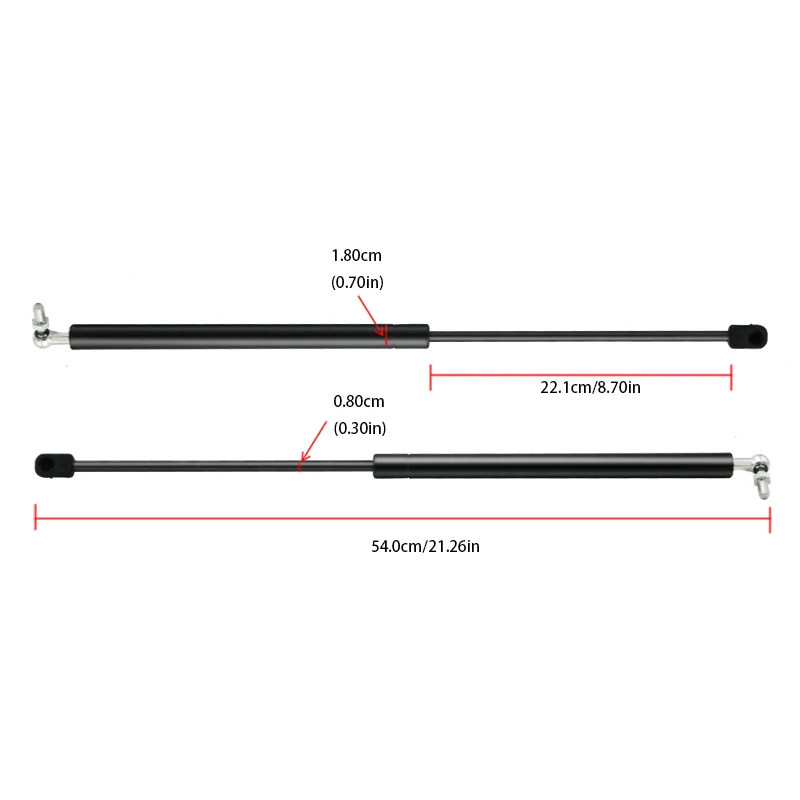 Для Nissan Qashqai J11- 2 шт. Универсальный Автомобильный передний капот газовая стойка подъемные опорные стойки, распорки стержней газовые пружины шок
