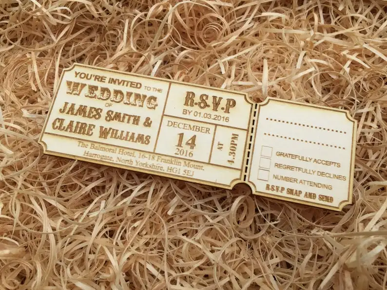

Rustic tree save the date magnet, Wedding invitations ticket Favors,Bridal Shower Favor Tags .