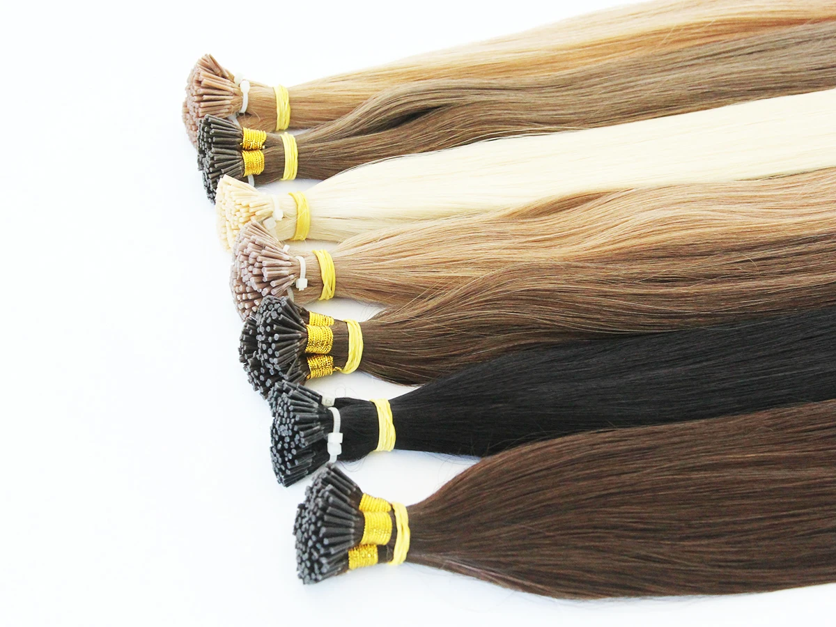 Human Natural Hair I-tip Hair Extension 20 Inches 50 Strands