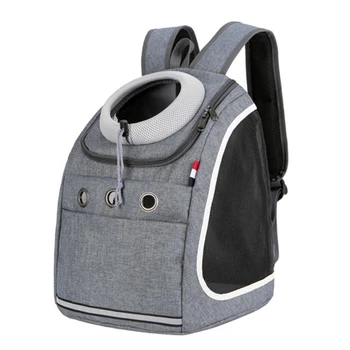 

Breathable Transparent SIde Mesh Window Cat Backpack Drawstring Elastic Top