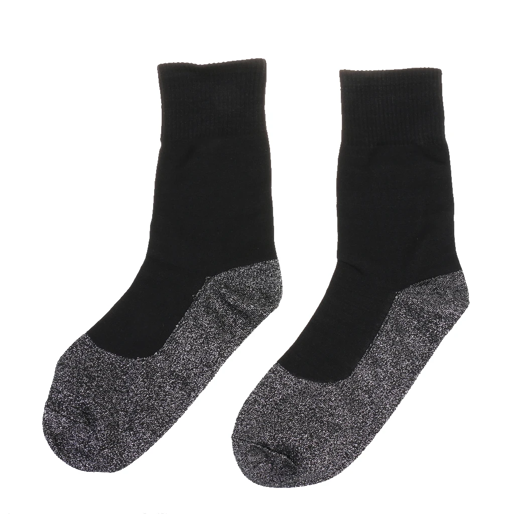 1 Pair Fibers Winter Thermal Middle Long Socks Resilient Running Practical Casual Super Soft Unique Comfort Warm Stockings
