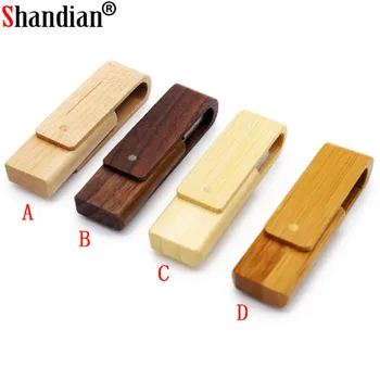 

SHANDIAN Wooden pen drive personality creative gift logo customized wood USB flash drive memory stick pendrive 4G 8GB 16GB 32GB