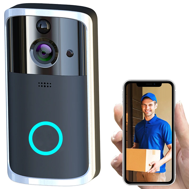 Wireless Smart WiFi Doorbell IR Video Visual Camera Intercom Protect Home Safe B88