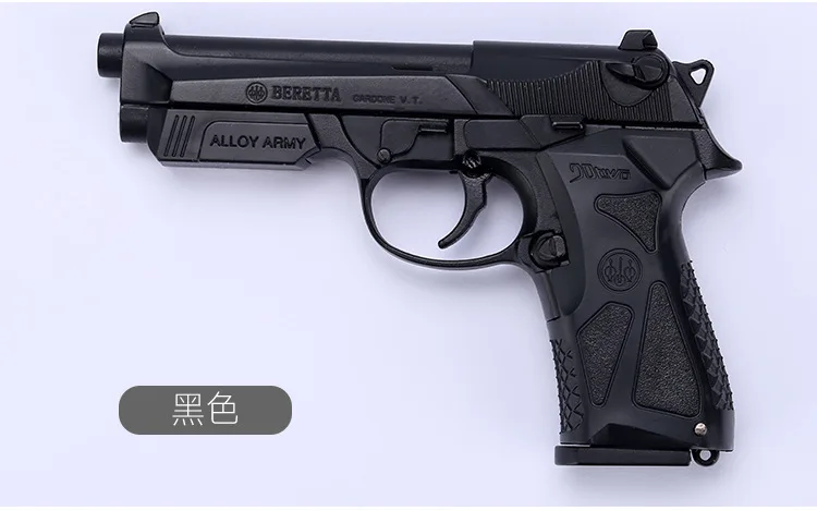 1: 2,05 сплав jun mo M92a1 бросок Чехол Beretta 90two модель пистолеты детская игрушка непригодная для использования