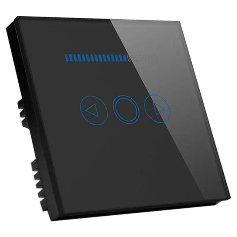 EU Touch-Dimmer Switch Crystal Touching Glass Remote Control Light Smart Switch