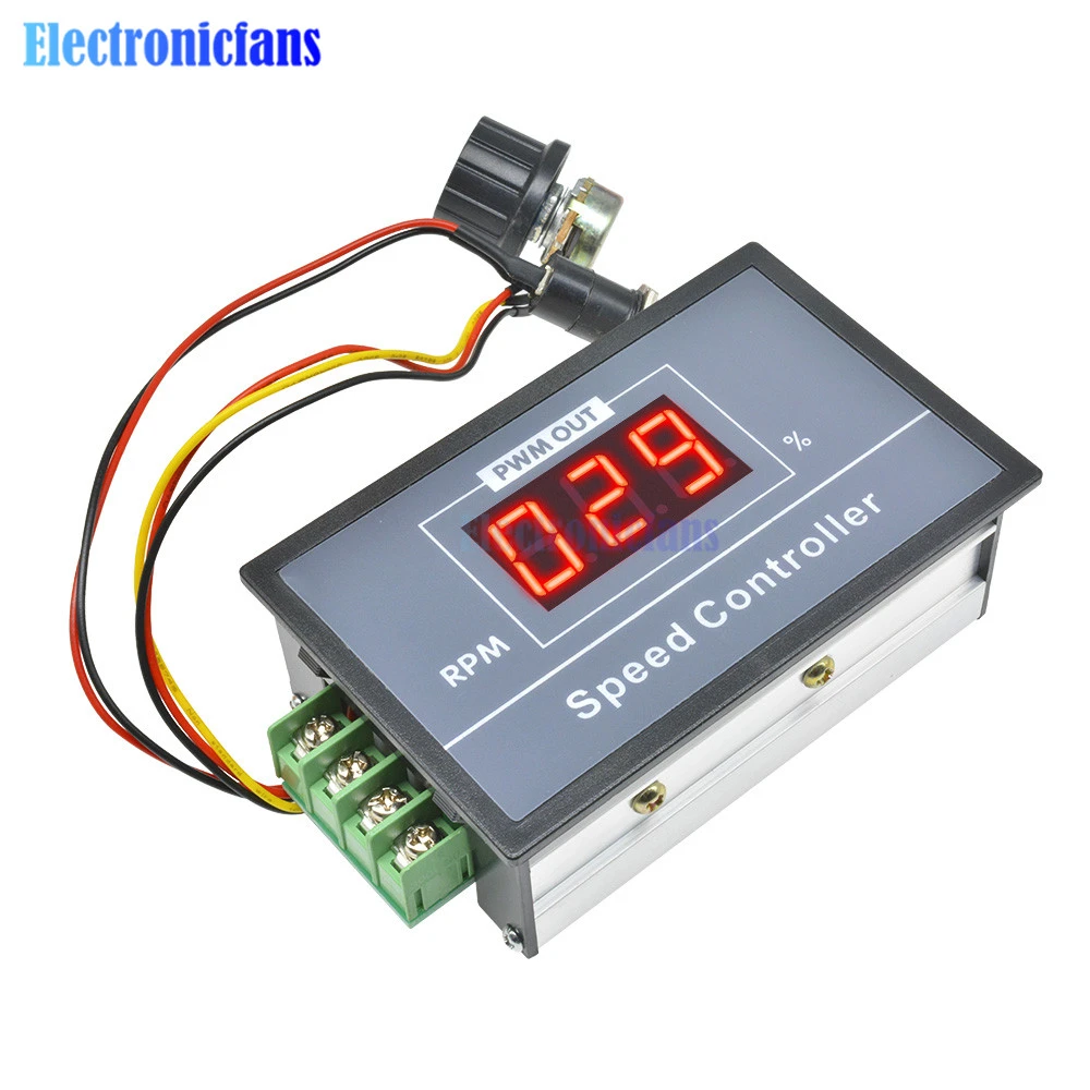 DC12V50V PWM DC Motor Speed Controller Range 0100 B10K Speed Control