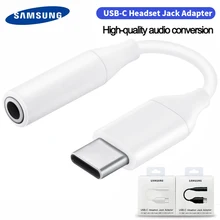 Samsung Usb Type C Adapter Aux Cable To 3 5 Jack Earphone Audio Type-c 3.5mm Headphone For S21 Ultra S20 S10 Note 20 10 Dongle