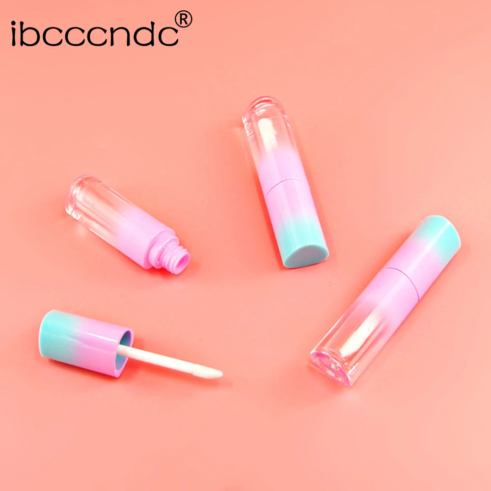 

4Ml Lip Gloss Tubes Empty Lip Glaze Bottle DIY Lip Gloss Container Refillable Empty Bottles DIY Gradient Pink Lip Gloss Tube