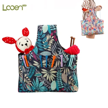 

New Yarn Sewing Tool Small Projects Storage Bags Yarn Storage Organizer DIY Apparel Needlework Storage Knitting Tote Bag