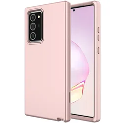 Heavy Duty Armor Rugged Case: Dust - Proof, Shockproof, Drop - Proof & Scratch - Resistant Tough Cover - Note 20 Ultra (Rose gold)