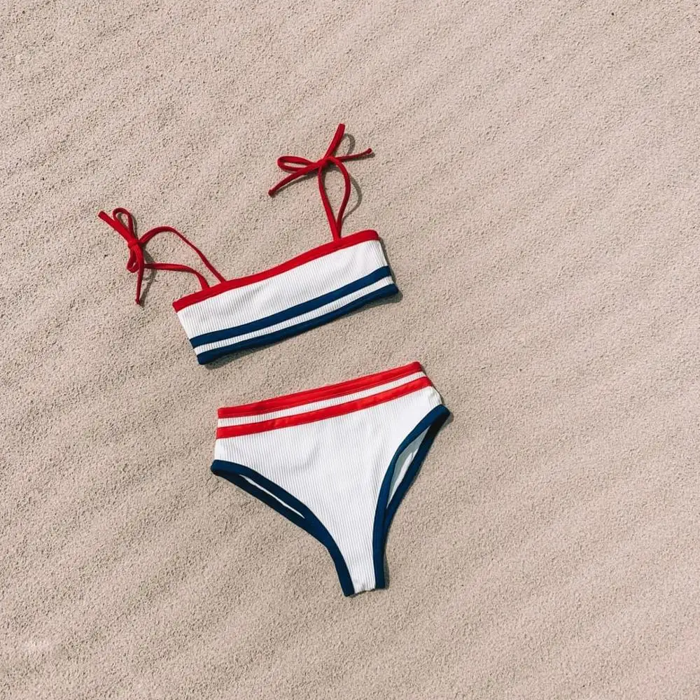 

High Waist Swimsuit Brazilian Bikinis Women Patchwork Swimsuit Biquini traje de bano Mujer FemaleSwimming Suit Summer Beach Wear