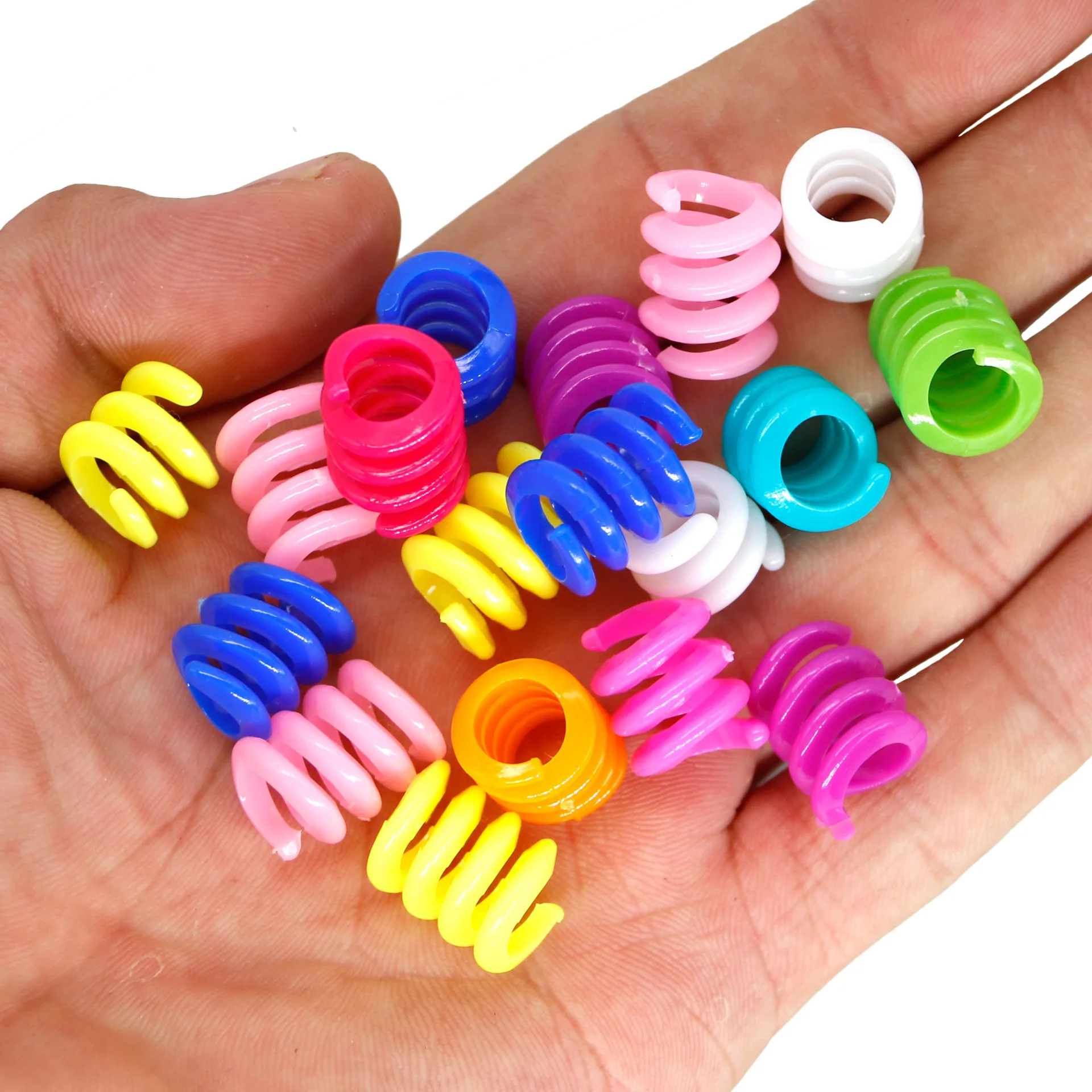 500/1000pcs Plastic Spring Cabochons Embellishments for Scrapbooking DIY Hair Bows Center Phone Case Accessories