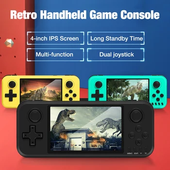 

Newest 4 Inch Handheld Portable Game Console Dual Joystick Up To 64GB Preloaded 3000 Free Games Support TV Out Video Game Player