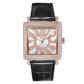 

DEWEENA Davena2020 New fashionable high-end Atmospheric Square Large Dial Ladies Watch Watch watch diamond