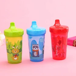 300ml Baby Children's Portable Leak-proof Duckbill Water Cup Fox Bunny Training Drinking Cup Feeding Water Bottle