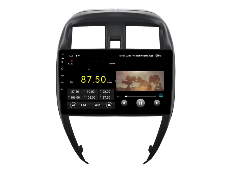 Perfect WITSON 10.2" FULL HD TOUCH SCREEN Android 9.0 Car GPS Multimedia Navigation for NISSAN SUNNY 2015 Car DVD Player 3