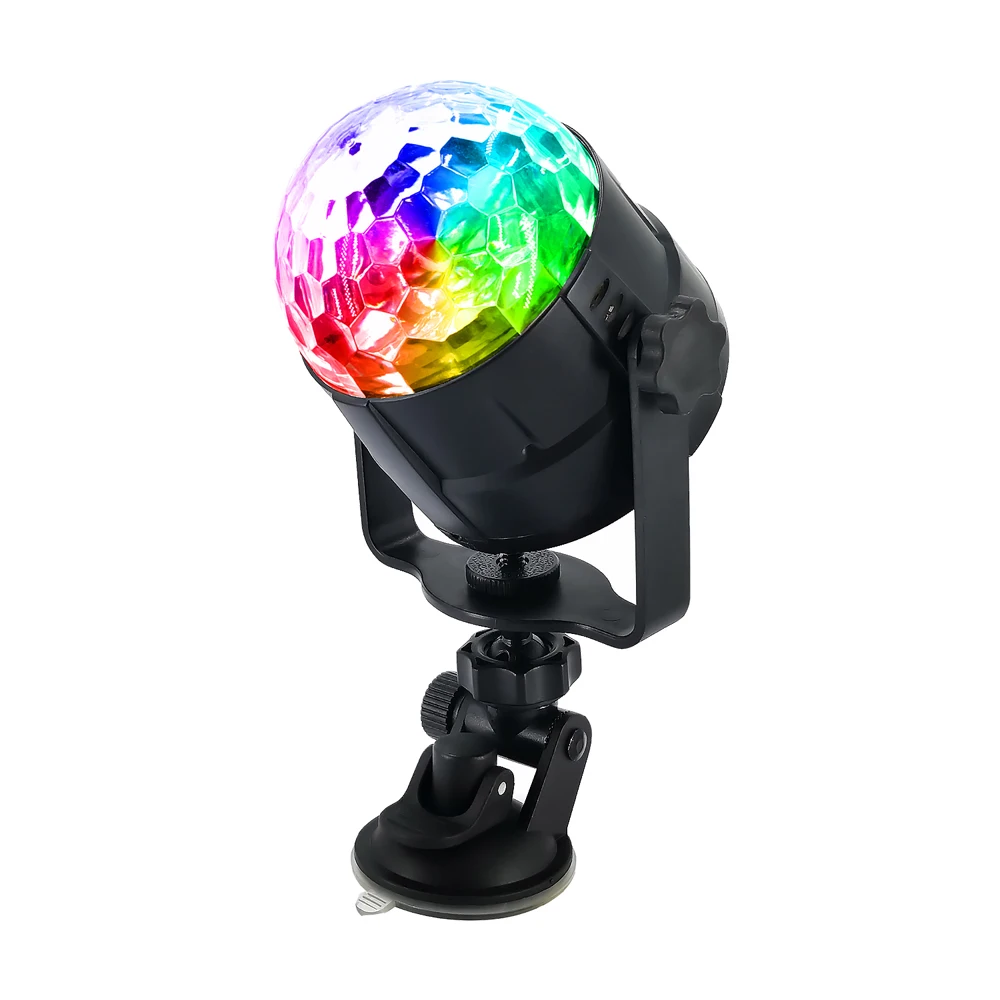 

15 Colors LED USB 5W Sound Activated Car DJ Disco Ball Lumiere Projector RGBP Stage Lighting Effect Lamp Light Music Party