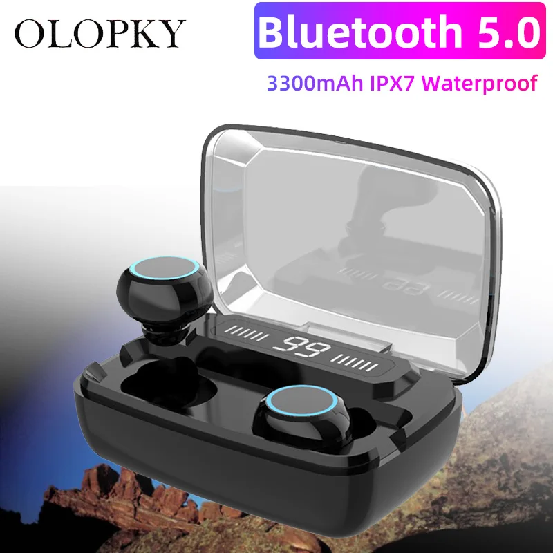 

IPX7 Waterproof Original M11 Wireless Headphones TWS Bluetooth 5.0 earphone HiFi Earbuds Touch Control Headset For Sports /Game