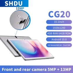 SHDU – tablette Pc de 10 pouces, Android 2021, 10.1, Google Play, 3G, 4G, appels téléphoniques, WiFi, Bluetooth, GPS, verre trempé, 10.0 