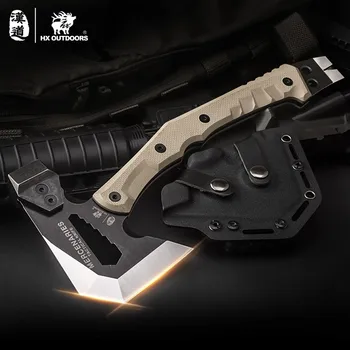 HX OUTDOORS Mercenarys Full Tang Camping Survival Touris Axe Hatchet Tactical  Multifunctional Hunting Tools Tomahawk Hammer 3