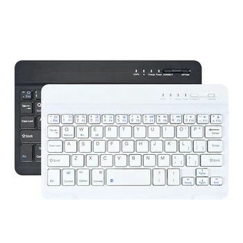 

9.7-Inch for Apple Android Win Three-System Universal Ultra-Thin Wireless Keyboard Two Keyboards with Black and White