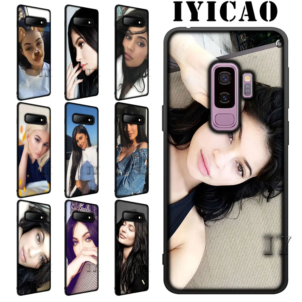 IYICAO Kylie Jenner kim kardashian Soft Silicone Phone for Samsung S6 S7 S8 Edge S9 S10 Plus S10e J6 Cover |
